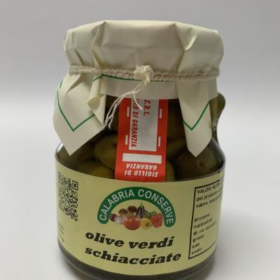 Olive Verdi Schiacciate